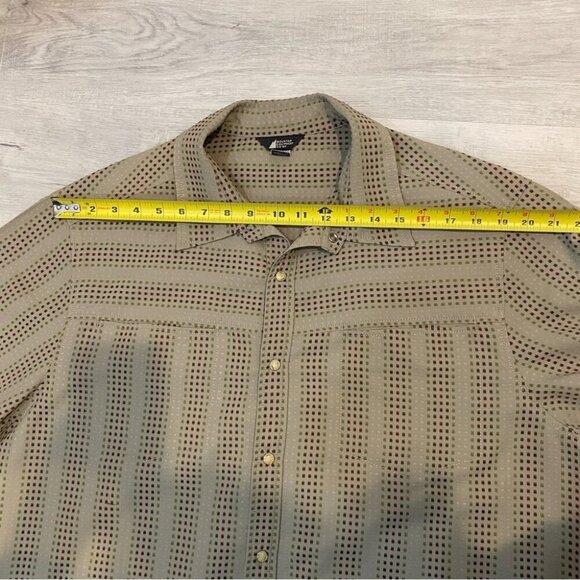 MEC Outdoor Woven Casual Button Down Short Sleeve Shirt Size XL Canvas feeling - Picture 6 of 14